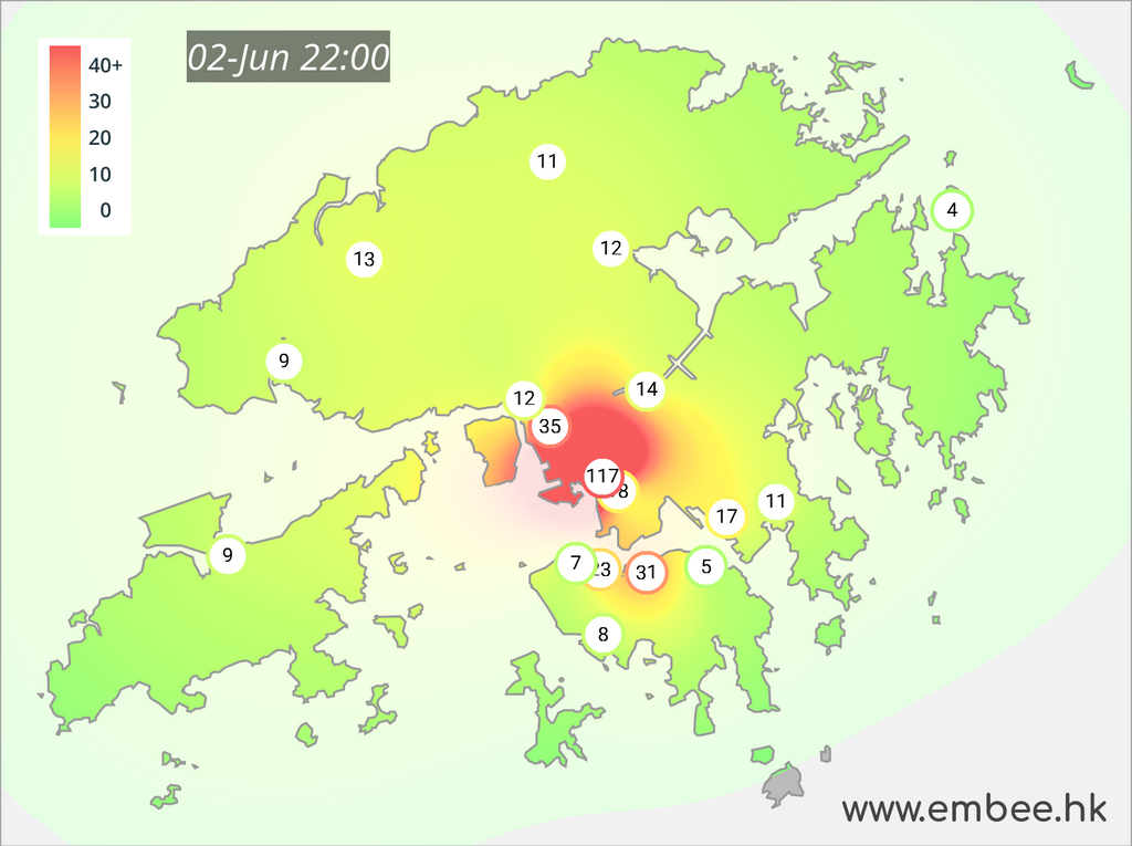 Sham Shui Po PM2.5 levels hit 117µg/m³ after ship fire