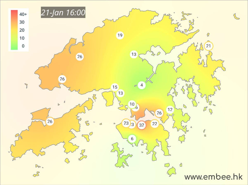 Embee推出香港空氣污染網站，供學校和居民使用